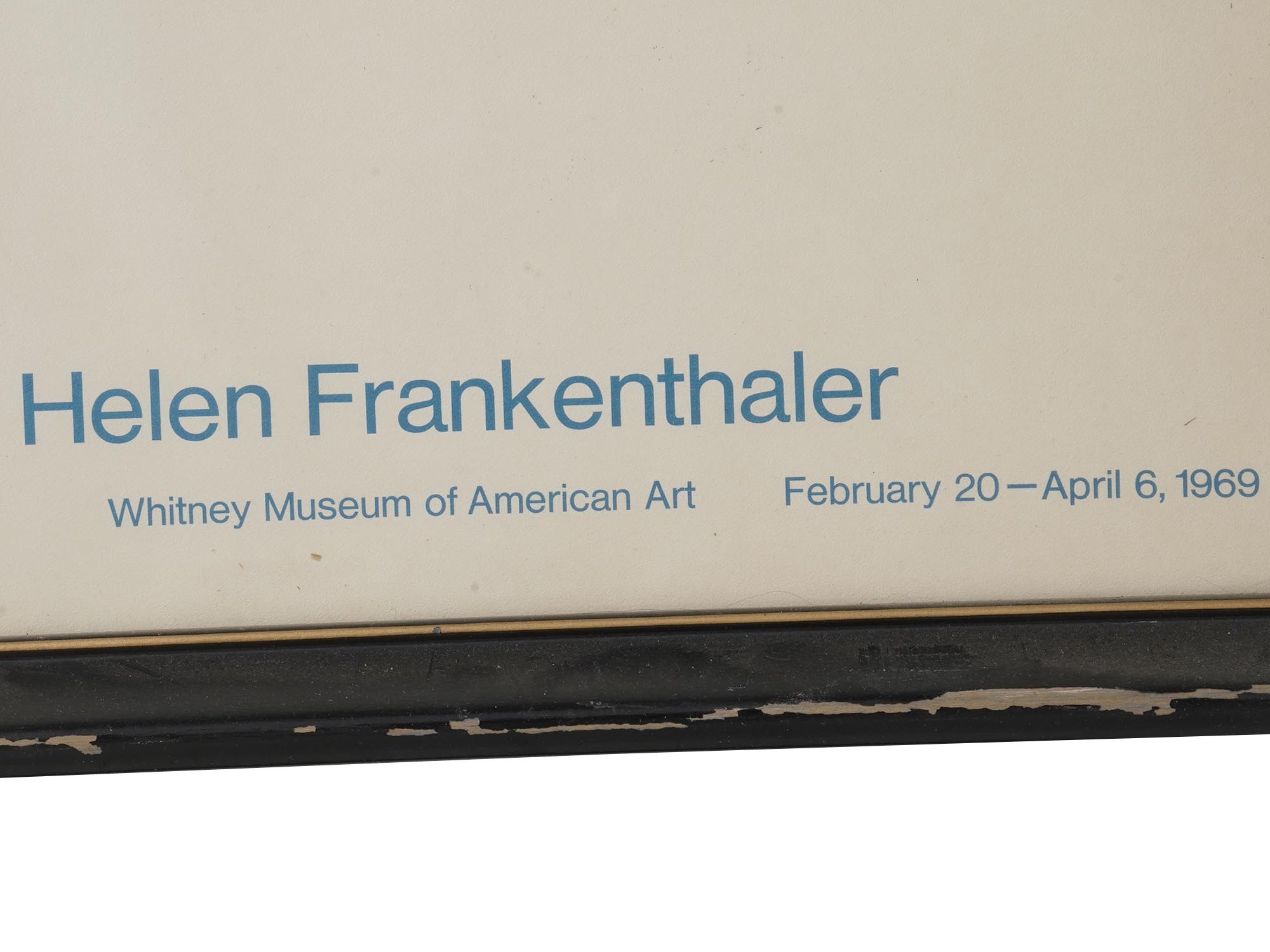 VINTAGE HELEN FRANKENTHALER EXHIBITION POSTER PIC-2